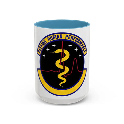 21 Operational Medical Readiness Squadron USSF (U.S. Air Force) Accent Coffee Mug 15oz Light Blue - Go Mug Yourself