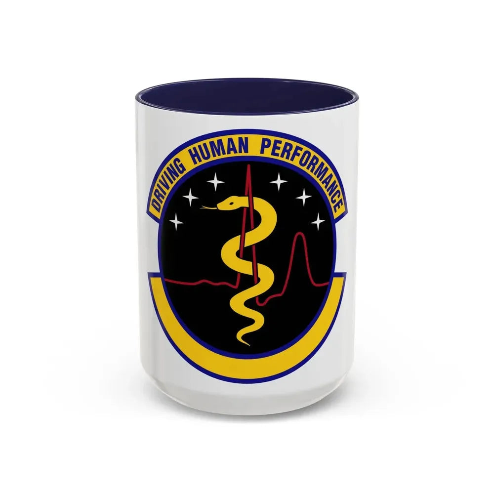 21 Operational Medical Readiness Squadron USSF (U.S. Air Force) Accent Coffee Mug 15oz Navy - Go Mug Yourself