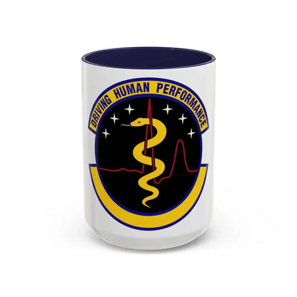 21 Operational Medical Readiness Squadron USSF (U.S. Air Force) Accent Coffee Mug 15oz Navy - Go Mug Yourself