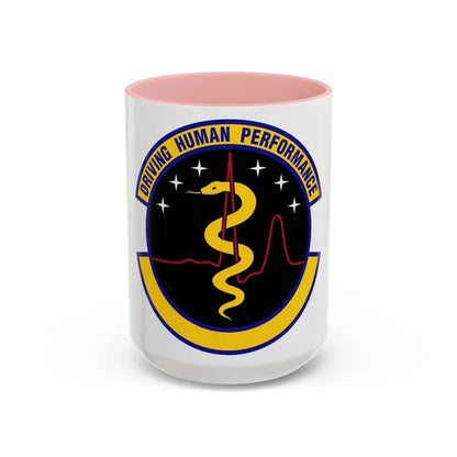 21 Operational Medical Readiness Squadron USSF (U.S. Air Force) Accent Coffee Mug 15oz Pink - Go Mug Yourself
