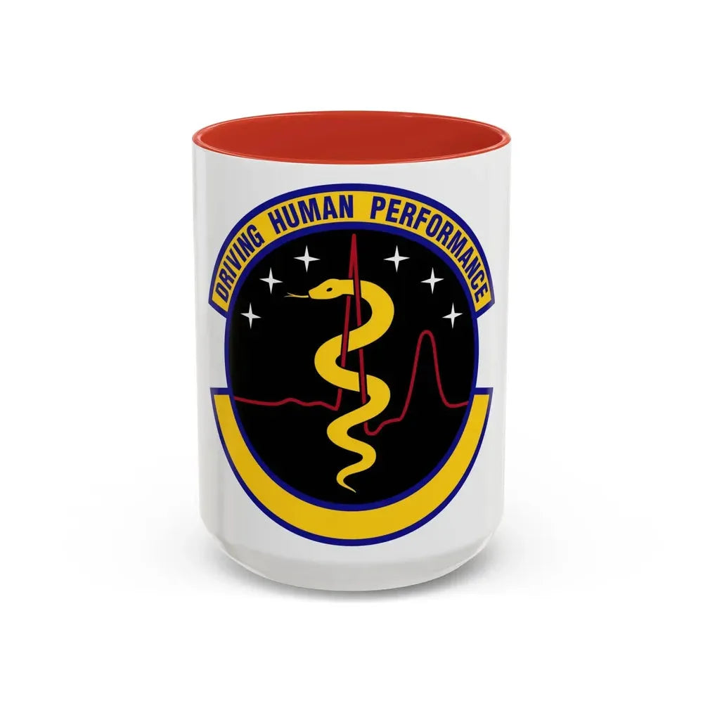 21 Operational Medical Readiness Squadron USSF (U.S. Air Force) Accent Coffee Mug 15oz Red - Go Mug Yourself