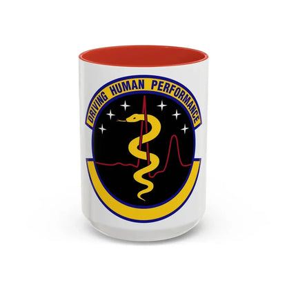 21 Operational Medical Readiness Squadron USSF (U.S. Air Force) Accent Coffee Mug 15oz Red - Go Mug Yourself