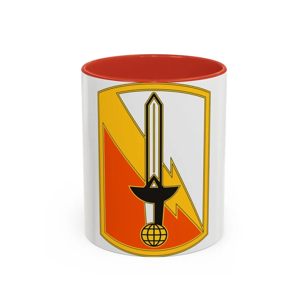 21 Signal Brigade (U.S. Army) Accent Coffee Mug-11oz-Red-Go Mug Yourself