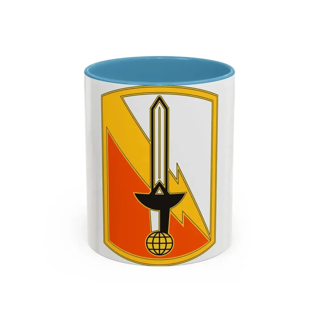 21 Signal Brigade (U.S. Army) Accent Coffee Mug 11oz Light Blue - Go Mug Yourself