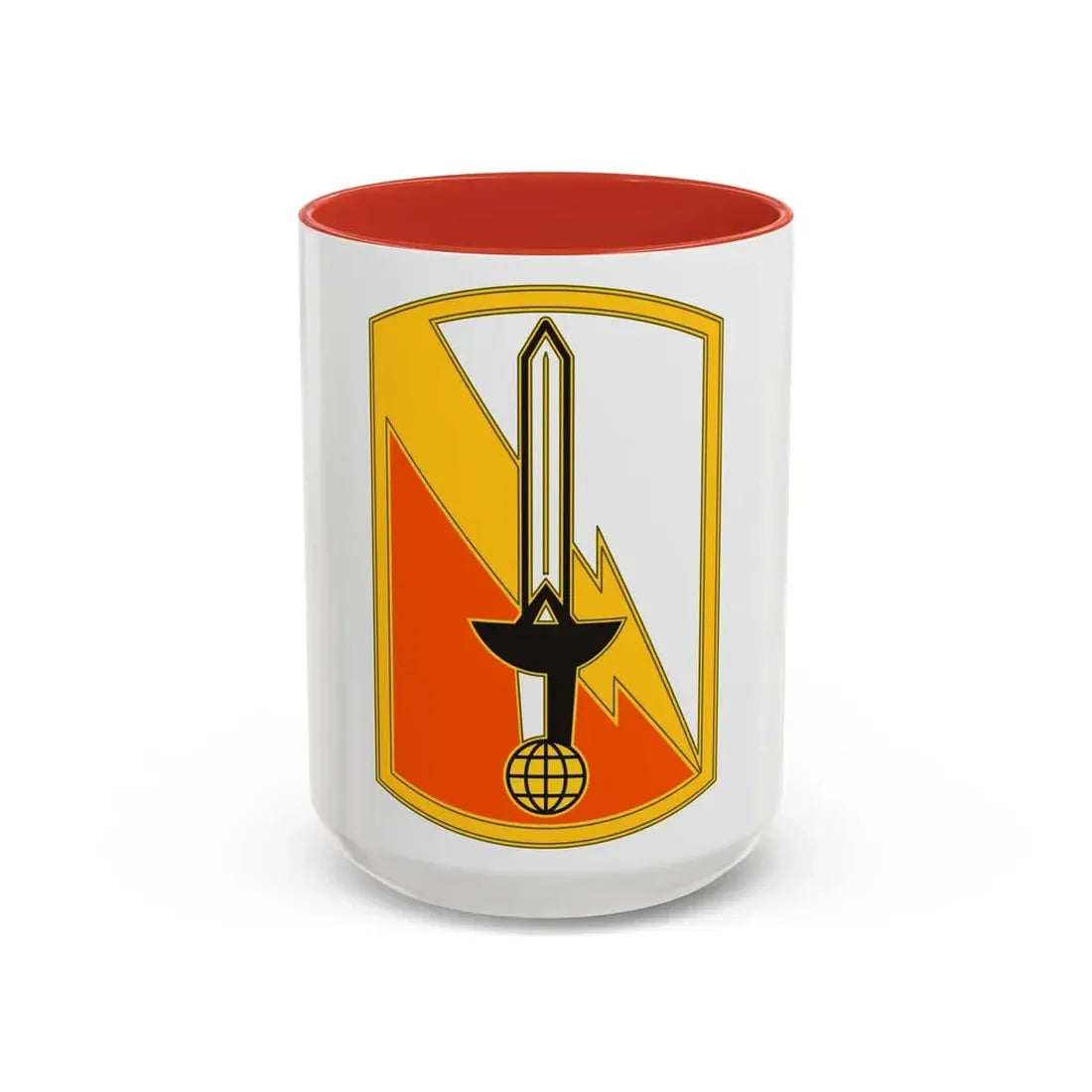 21 Signal Brigade (U.S. Army) Accent Coffee Mug 15oz Red - Go Mug Yourself
