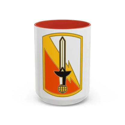 21 Signal Brigade (U.S. Army) Accent Coffee Mug 15oz Red - Go Mug Yourself