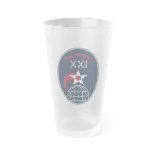 21 Space Operations Squadron (U.S. Space Force) Frosted Pint Glass 16oz-Go Mug Yourself