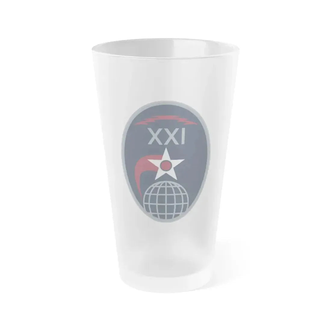 21 Space Operations Squadron (U.S. Space Force) Frosted Pint Glass 16oz Default Title - Go Mug Yourself