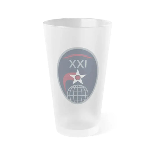 21 Space Operations Squadron (U.S. Space Force) Frosted Pint Glass 16oz Default Title - Go Mug Yourself