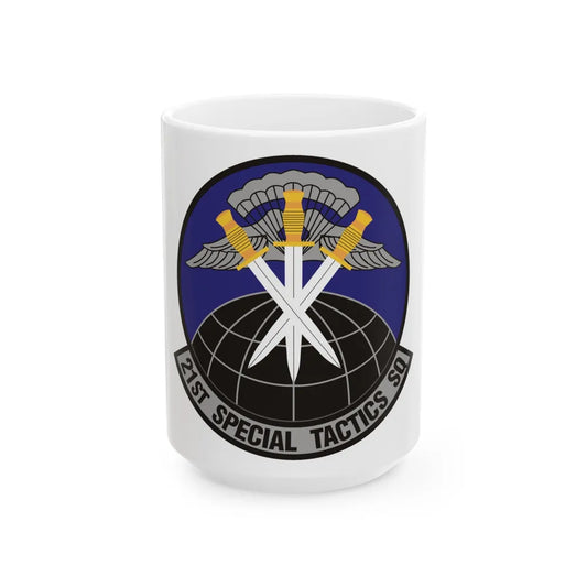 21 Special Tactics Squadron AFSOC (U.S. Air Force) White Coffee Mug-15oz-Go Mug Yourself