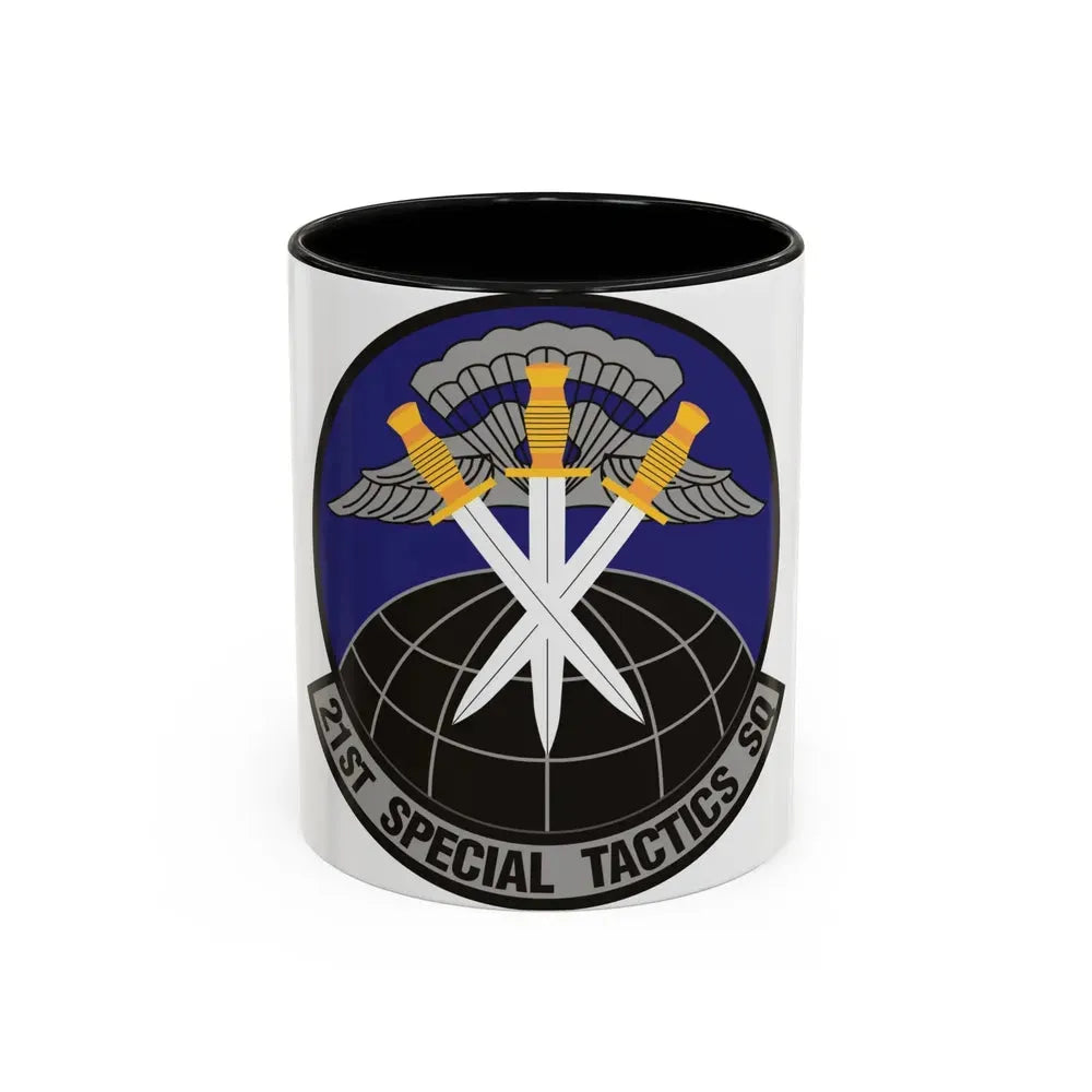 21 Special Tactics Squadron AFSOC (U.S. Air Force) Accent Coffee Mug 11oz Black - Go Mug Yourself