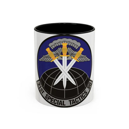21 Special Tactics Squadron AFSOC (U.S. Air Force) Accent Coffee Mug 11oz Black - Go Mug Yourself