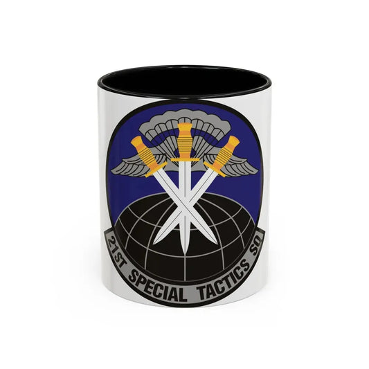 21 Special Tactics Squadron AFSOC (U.S. Air Force) Accent Coffee Mug 11oz Black - Go Mug Yourself