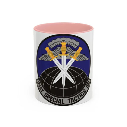 21 Special Tactics Squadron AFSOC (U.S. Air Force) Accent Coffee Mug 11oz Pink - Go Mug Yourself
