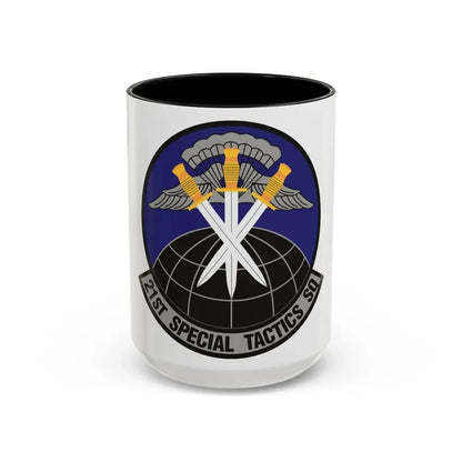 21 Special Tactics Squadron AFSOC (U.S. Air Force) Accent Coffee Mug 15oz Black - Go Mug Yourself