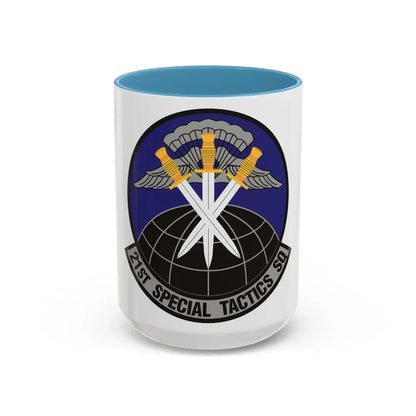 21 Special Tactics Squadron AFSOC (U.S. Air Force) Accent Coffee Mug 15oz Light Blue - Go Mug Yourself