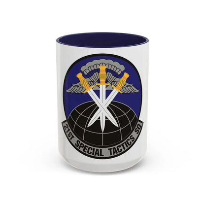 21 Special Tactics Squadron AFSOC (U.S. Air Force) Accent Coffee Mug 15oz Navy - Go Mug Yourself