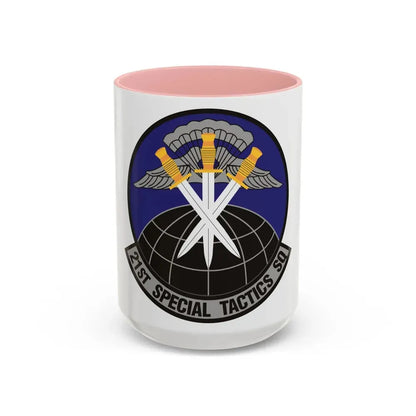 21 Special Tactics Squadron AFSOC (U.S. Air Force) Accent Coffee Mug 15oz Pink - Go Mug Yourself