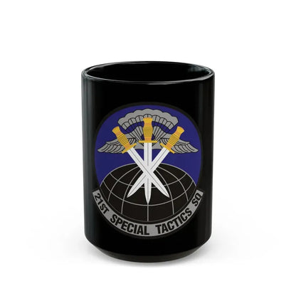 21 Special Tactics Squadron AFSOC (U.S. Air Force) Black Coffee Mug 15oz - Go Mug Yourself