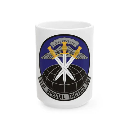 21 Special Tactics Squadron AFSOC (U.S. Air Force) White Coffee Mug 15oz - Go Mug Yourself