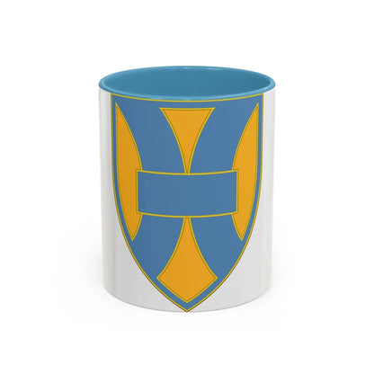 21 Sustainment Command (U.S. Army) Accent Coffee Mug-11oz-Light Blue-Go Mug Yourself