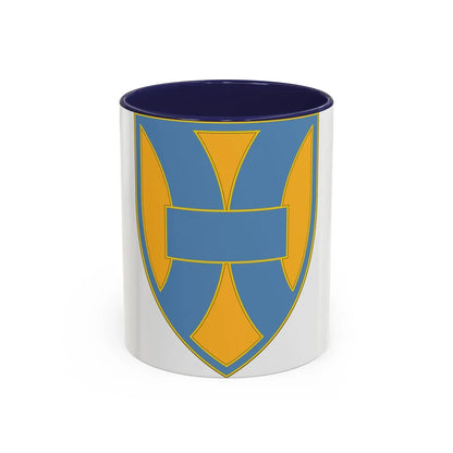 21 Sustainment Command (U.S. Army) Accent Coffee Mug-11oz-Navy-Go Mug Yourself