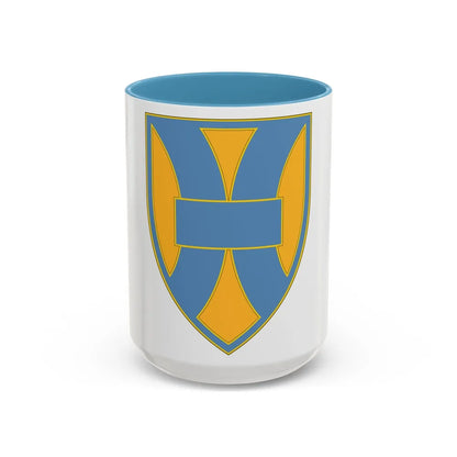 21 Sustainment Command (U.S. Army) Accent Coffee Mug-15oz-Light Blue-Go Mug Yourself