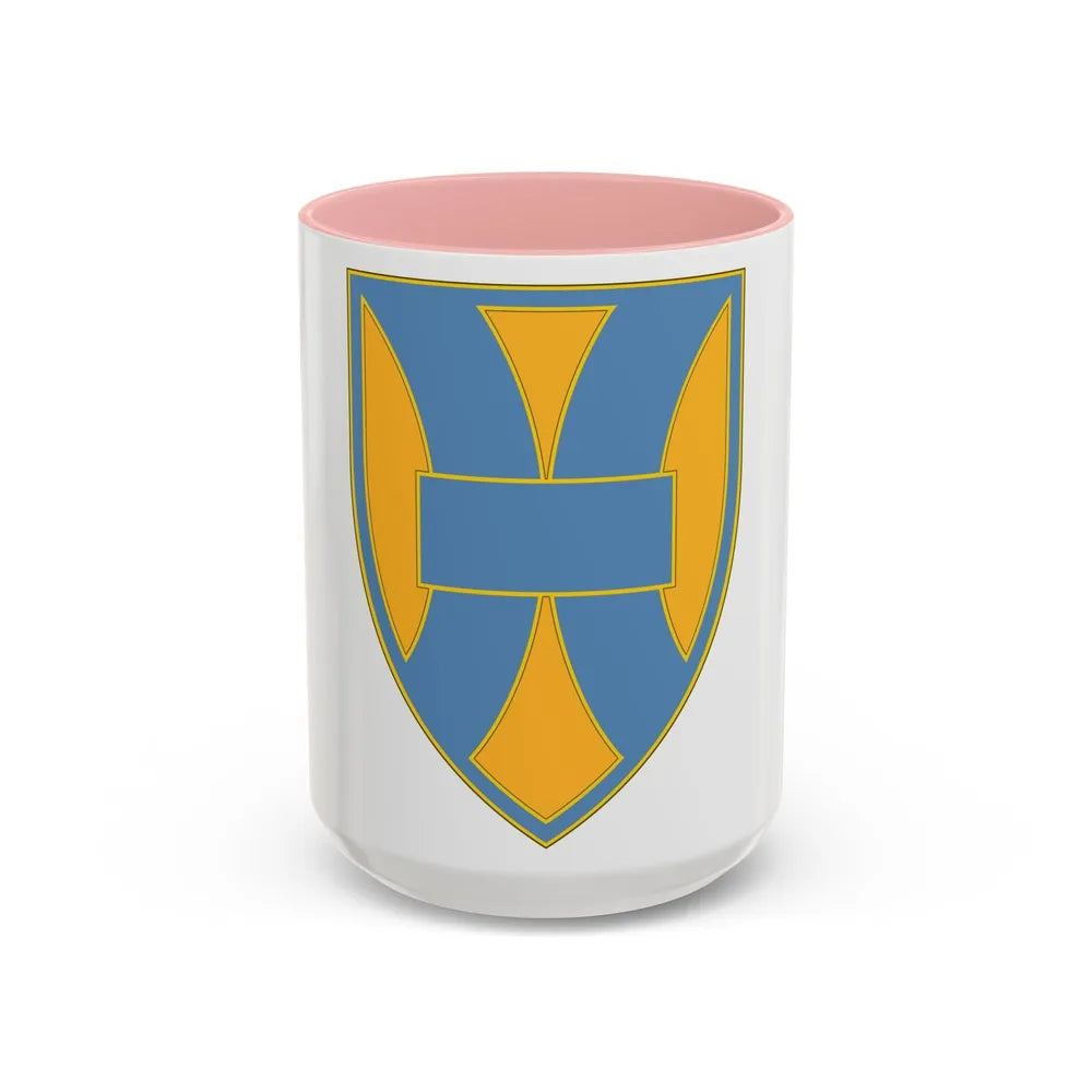 21 Sustainment Command (U.S. Army) Accent Coffee Mug-15oz-Pink-Go Mug Yourself