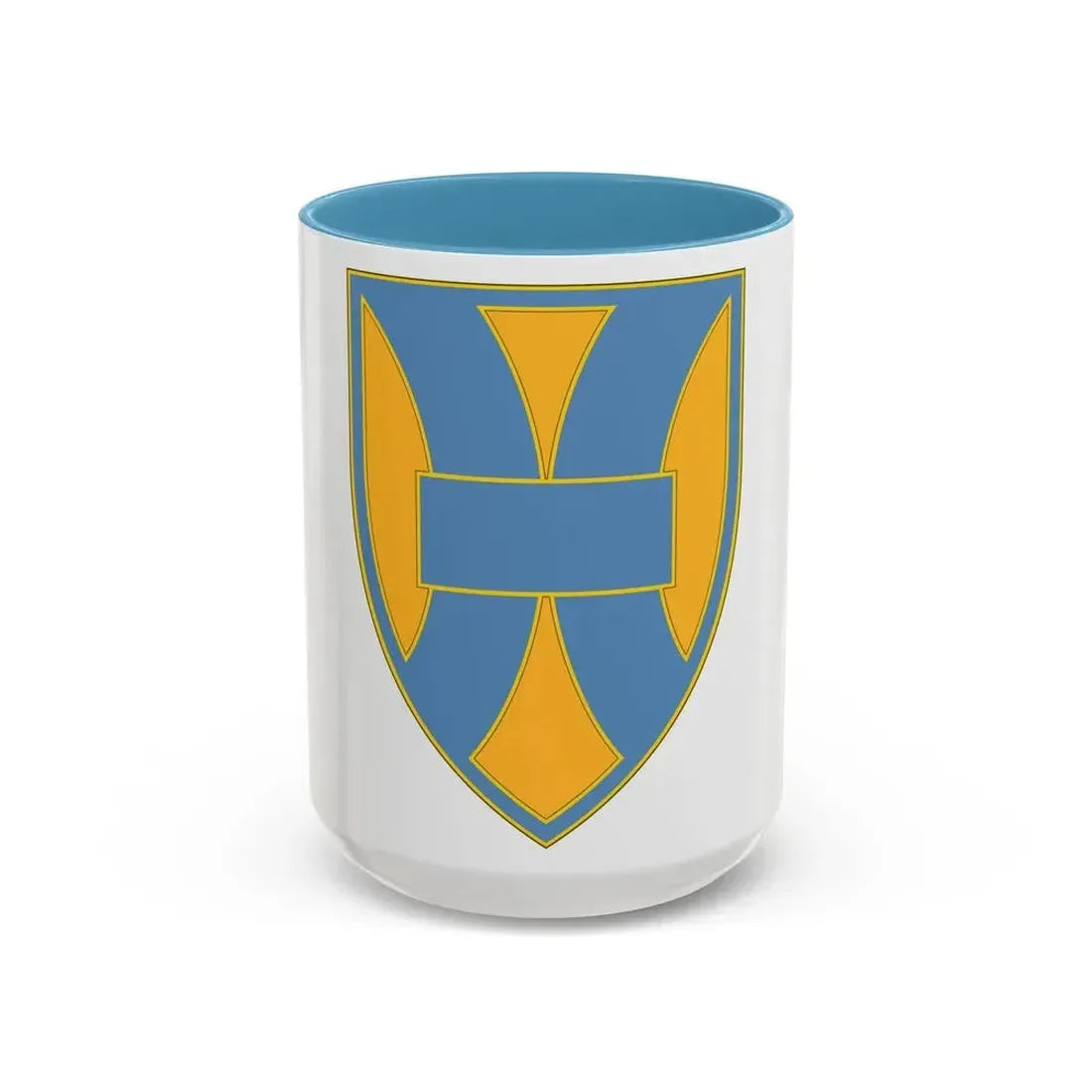 21 Sustainment Command (U.S. Army) Accent Coffee Mug 15oz Light Blue - Go Mug Yourself