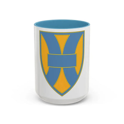 21 Sustainment Command (U.S. Army) Accent Coffee Mug 15oz Light Blue - Go Mug Yourself