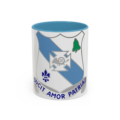 210 Armor Regiment (U.S. Army) Accent Coffee Mug-11oz-Light Blue-Go Mug Yourself