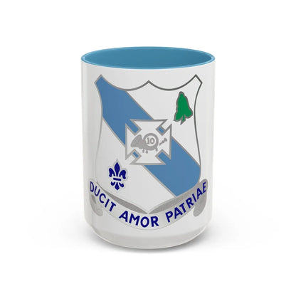 210 Armor Regiment (U.S. Army) Accent Coffee Mug-15oz-Light Blue-Go Mug Yourself