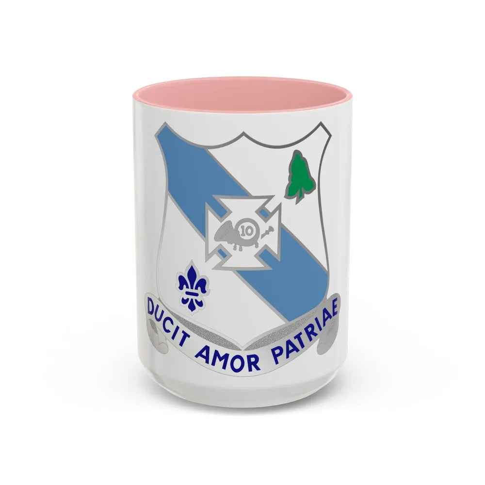 210 Armor Regiment (U.S. Army) Accent Coffee Mug-15oz-Pink-Go Mug Yourself