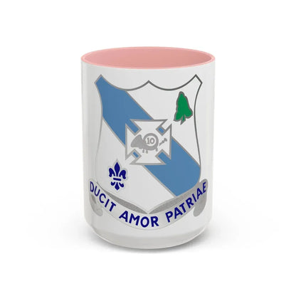 210 Armor Regiment (U.S. Army) Accent Coffee Mug 15oz Pink - Go Mug Yourself
