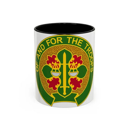 210 Military Police Battalion (U.S. Army) Accent Coffee Mug 11oz Black - Go Mug Yourself