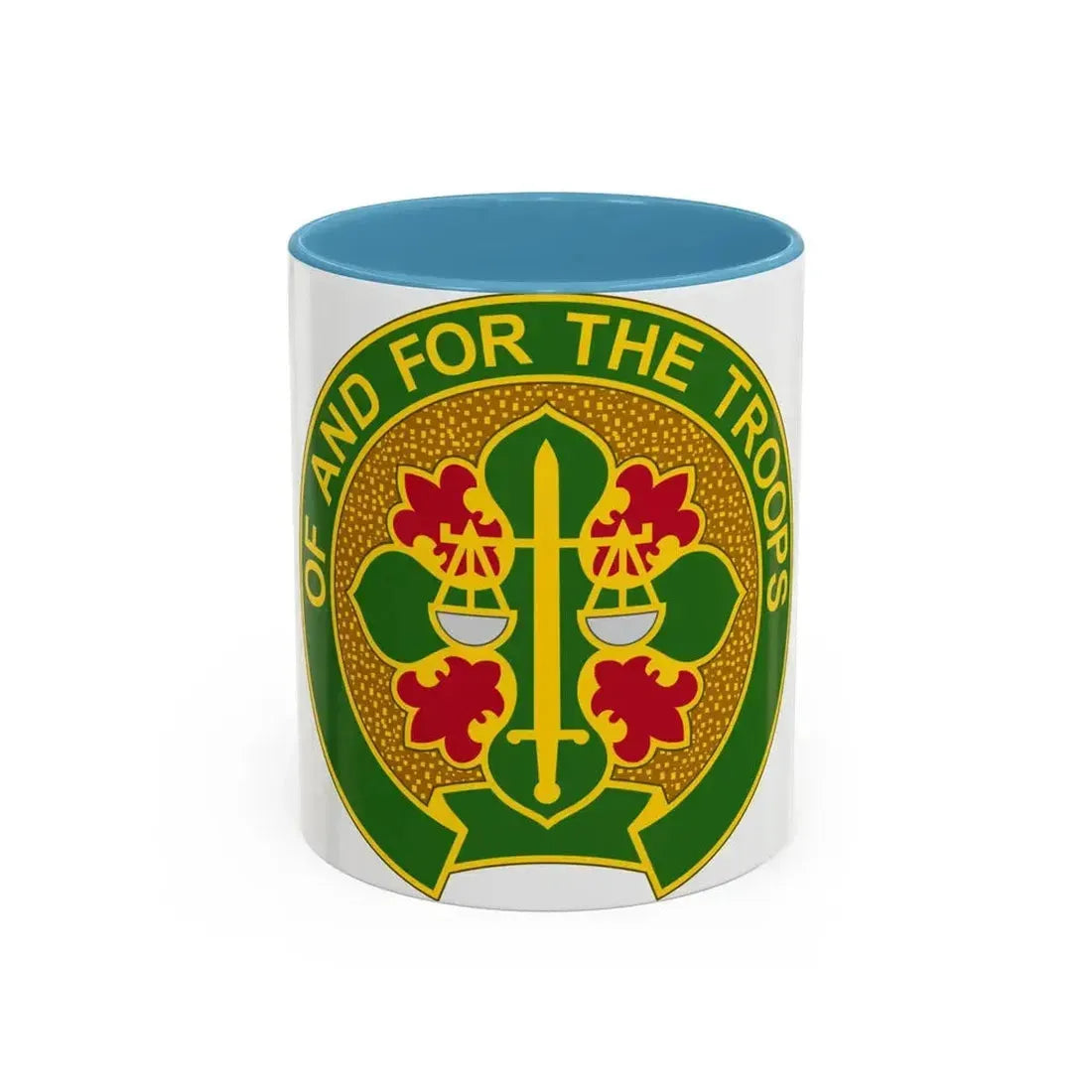 210 Military Police Battalion (U.S. Army) Accent Coffee Mug 11oz Light Blue - Go Mug Yourself