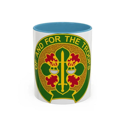210 Military Police Battalion (U.S. Army) Accent Coffee Mug 11oz Light Blue - Go Mug Yourself