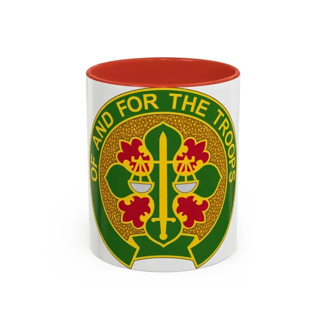 210 Military Police Battalion (U.S. Army) Accent Coffee Mug 11oz Red - Go Mug Yourself