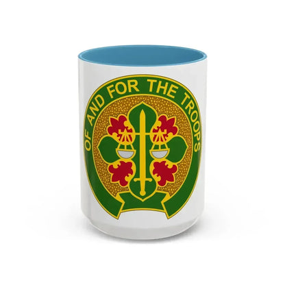 210 Military Police Battalion (U.S. Army) Accent Coffee Mug 15oz Light Blue - Go Mug Yourself