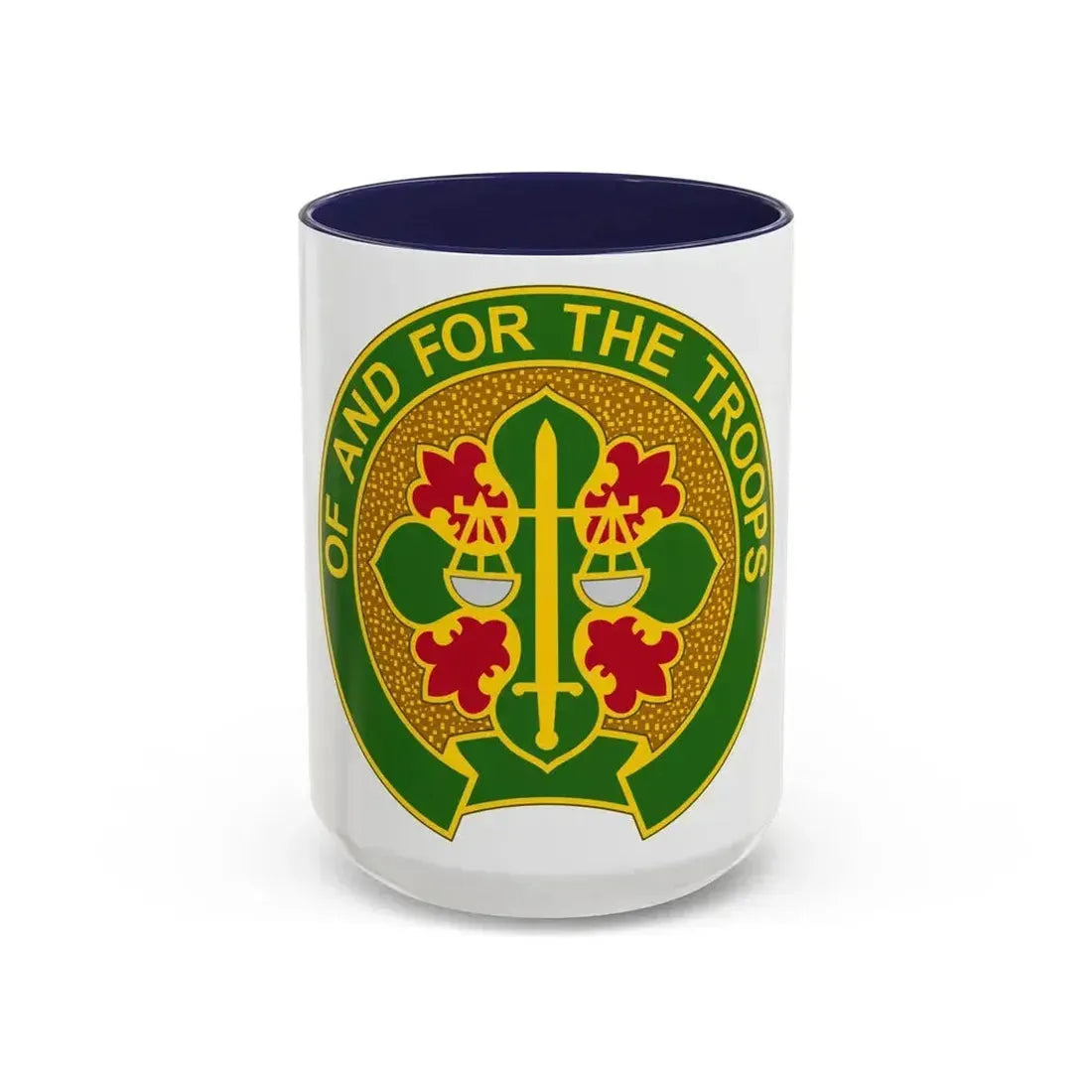 210 Military Police Battalion (U.S. Army) Accent Coffee Mug 15oz Navy - Go Mug Yourself