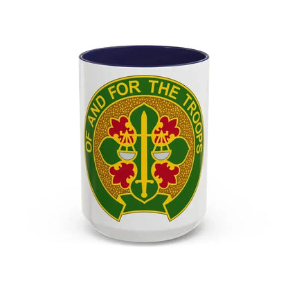 210 Military Police Battalion (U.S. Army) Accent Coffee Mug 15oz Navy - Go Mug Yourself