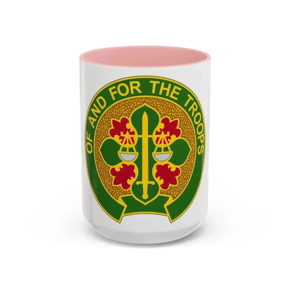 210 Military Police Battalion (U.S. Army) Accent Coffee Mug 15oz Pink - Go Mug Yourself