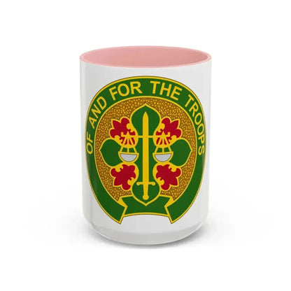 210 Military Police Battalion (U.S. Army) Accent Coffee Mug 15oz Pink - Go Mug Yourself