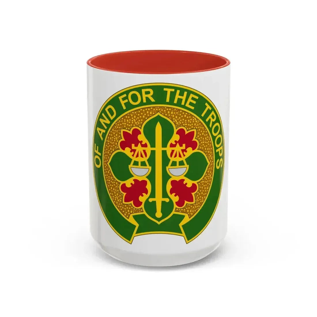 210 Military Police Battalion (U.S. Army) Accent Coffee Mug 15oz Red - Go Mug Yourself