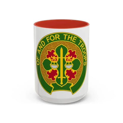 210 Military Police Battalion (U.S. Army) Accent Coffee Mug 15oz Red - Go Mug Yourself