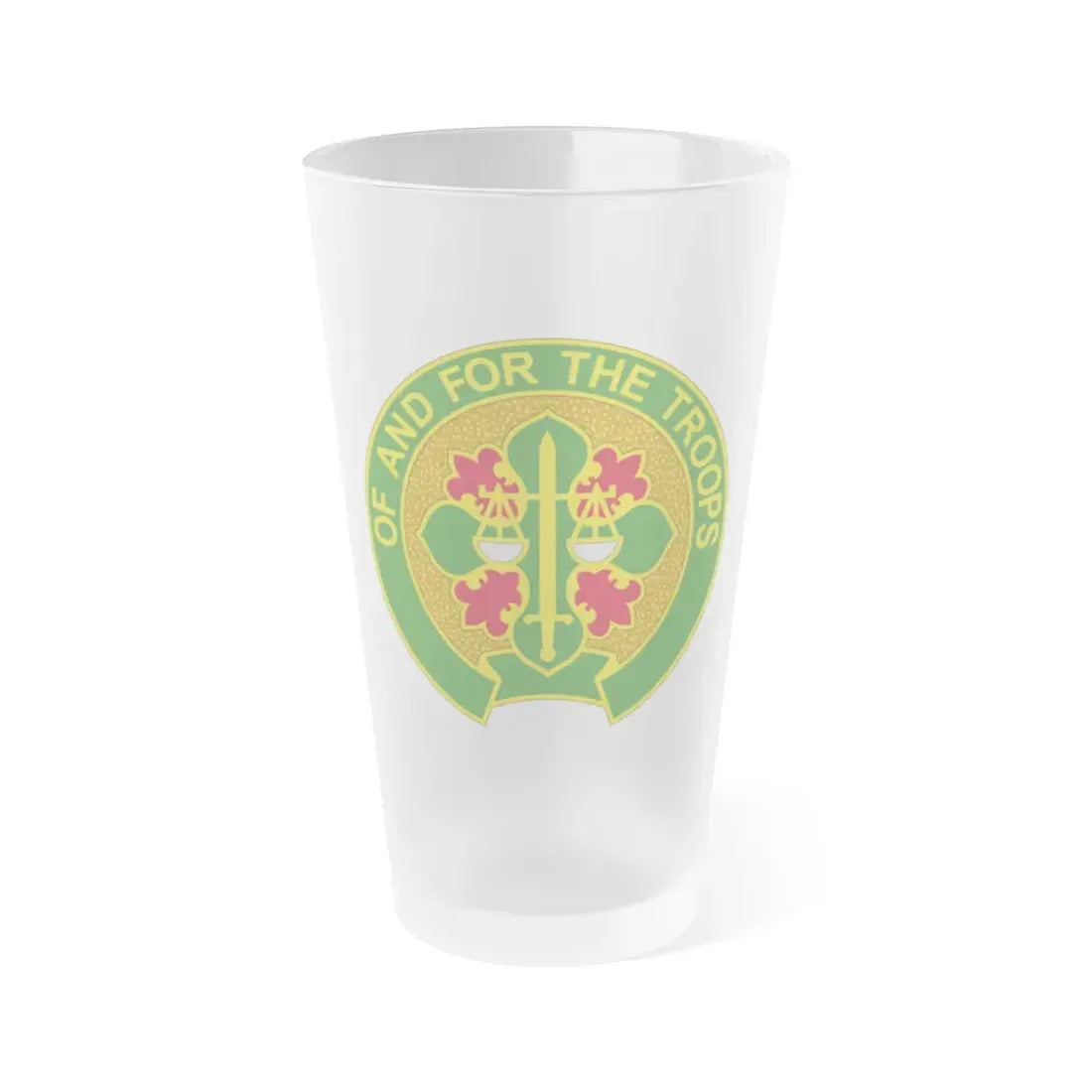 210 Military Police Battalion (U.S. Army) Frosted Pint Glass 16oz Default Title - Go Mug Yourself
