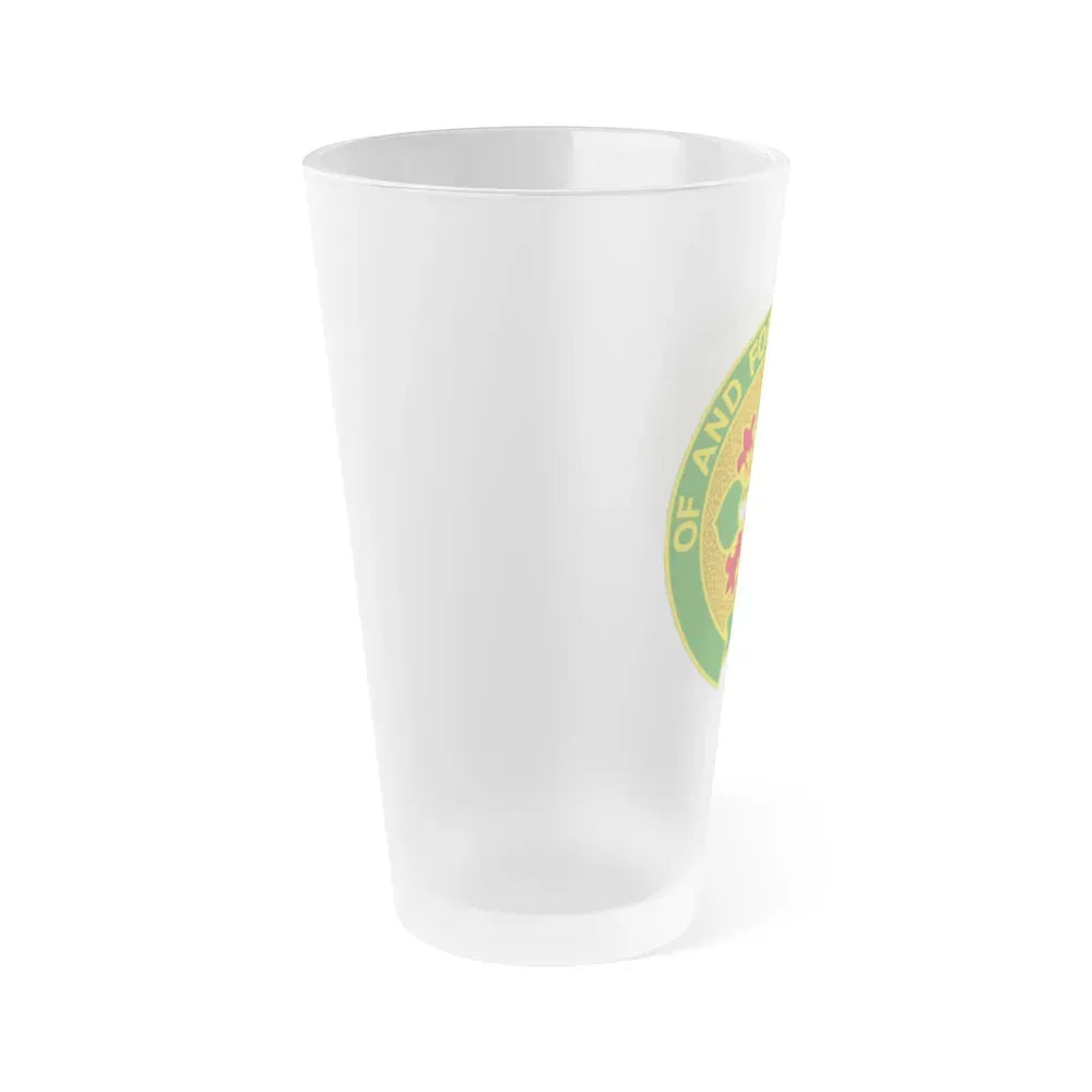 210 Military Police Battalion (U.S. Army) Frosted Pint Glass 16oz - Go Mug Yourself