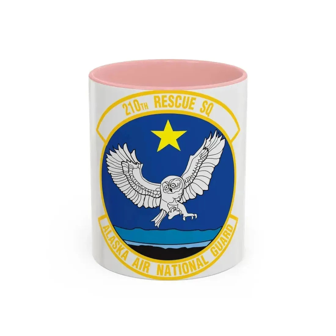 210 Rescue Squadron (U.S. Air Force) Accent Coffee Mug 11oz Pink - Go Mug Yourself