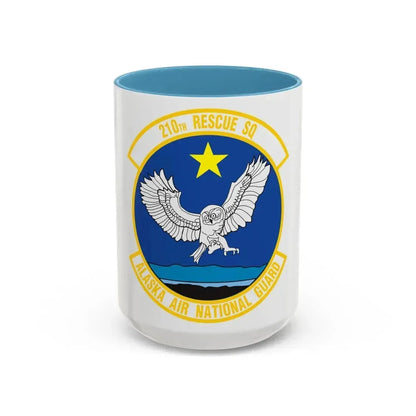 210 Rescue Squadron (U.S. Air Force) Accent Coffee Mug 15oz Light Blue - Go Mug Yourself