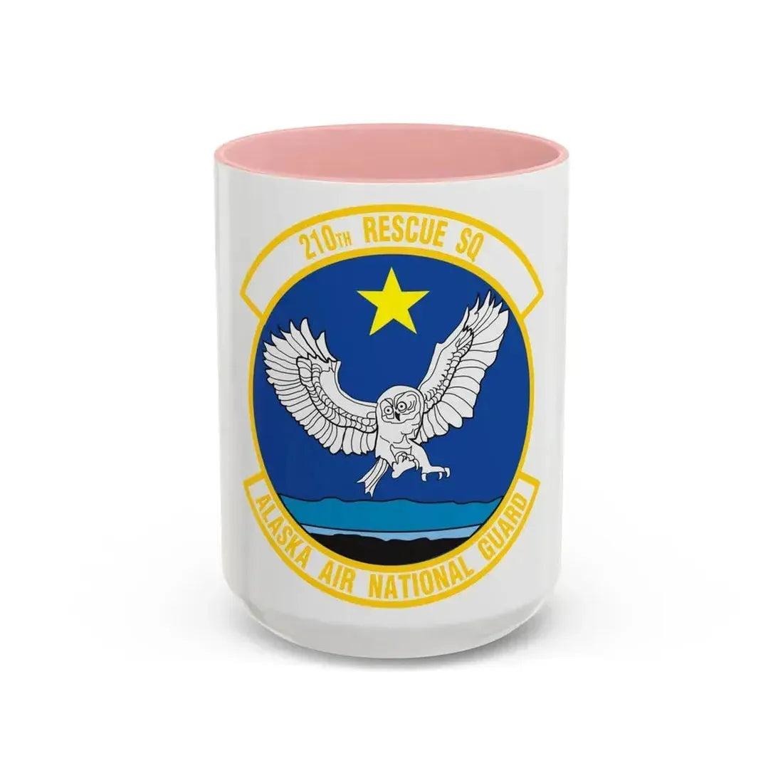 210 Rescue Squadron (U.S. Air Force) Accent Coffee Mug 15oz Pink - Go Mug Yourself